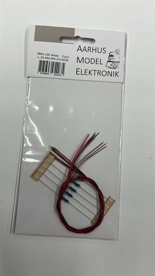 Aarhus Model Elektronik 0015 3 v LED, varm hvid, 10 stk pakke